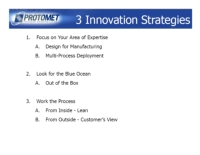 Jeff Bohanan presentation  3 Innovation Strategies