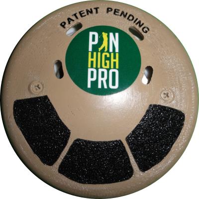Carl Papa's Pin High Pro Pocket Golf Swing Aid invention 